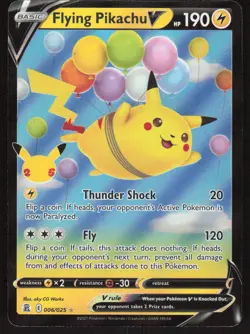 Flying Pikachu V 006/025 Holo V Rare Celebrations Pokemon Near Mint - Image 1