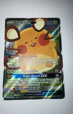 Pokemon TCG Dedenne GX 195A/214 Alternate Art Holo FAST SHIPPING - Image 1