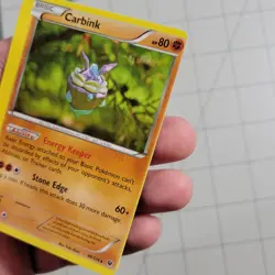 Carbink Miscut Error Pokemon Card XY Fates Collide Rare 49/124 - Image 2