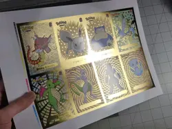 Pokemon Uncut Sheet Infinity Peru Shining Dragonite Mewtwo Mew Eevee Cards - Image 2