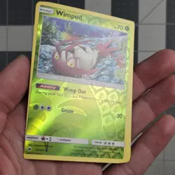 Wimpod Twisted Miscut Error Reverse Holo Burning Shadows Pokemon Card 16/147 - Image 2