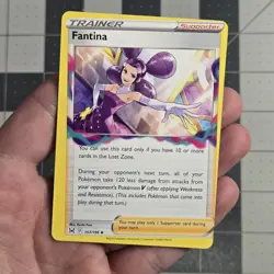 Fantina Twisted Miscut Error Lost Origin Trainer Pokemon Card - Image 1