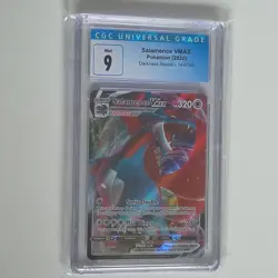 Pokemon Salamence VMAX Ultra Rare Holo Darkness Ablaze CGC 9 144/189 Card - Image 1