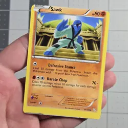 Sawk Miscut Error Dragons Exalted Pokemon Card 69/124 - Image 1