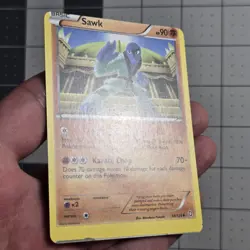 Sawk Miscut Error Dragons Exalted Pokemon Card 69/124 - Image 2