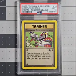Computer Error Psa 9 Mint Condition Pokemon Card Promo 16 - Image 1