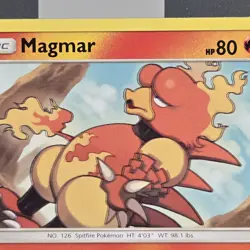 Magmar Error Misprint Blurry Misaligned Print Layer Ultra Prism Pokemon Card - Image 1