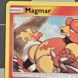 Magmar Error Misprint Blurry Misaligned Print Layer Ultra Prism Pokemon Card - Image 4