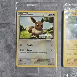 Pokemon Sealed Build A Bear Promo Eevee And Pikachu 63/98 20/108 Cards - Image 2