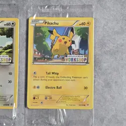 Pokemon Sealed Build A Bear Promo Eevee And Pikachu 63/98 20/108 Cards - Image 3
