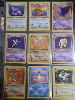 100% Complete MASTER FOSSIL Set 62/62 -Pokemon Cards 1999 Vintage LP - Image 5