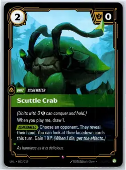 Scuttle Crab Foil Rare Unleashed 053/219 NM Riftbound Card - Image 1