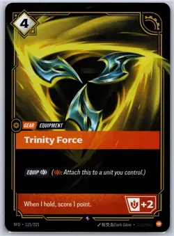 Trinity Force Foil Rare Spiritforged 115/221 NM Riftbound Card - Image 1