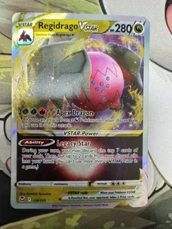 Pokemon TCG Cards Regidrago VSTAR 136/195 Silver Tempest Ultra Rare Holo NM - Image 1