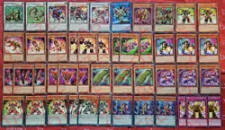 YUGIOH Superheavy Samurai Deck 46 Cards Scales *Scarecrow* Big Benkei *Naturia* - Image 1