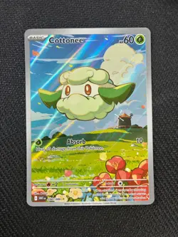 Pokemon TCG Cottonee 090/086 White Flare Illustration Rare Holo Card IR - Image 1