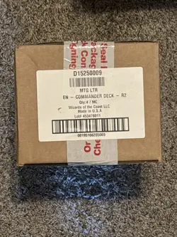 Lord of the Rings Commander Deck Case Sealed Set of 4 Decks Magic The Gathering - Image 1