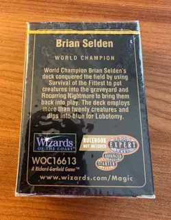 1998 MTG World Championships Decks • SEALED Brian Selden Deck - Image 3