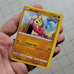 Mienfoo OC Miscut Error Pokemon Card Battle Styles Near Mint - Image 1