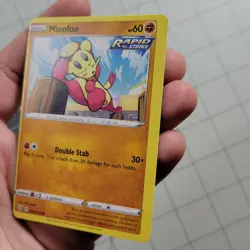 Mienfoo OC Miscut Error Pokemon Card Battle Styles Near Mint - Image 3