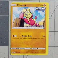 Mienfoo OC Miscut Error Pokemon Card Battle Styles Near Mint - Image 4