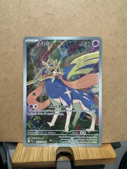 Pokemon TCG Zacian 100/094 Full Art Holo Rare Phantasmal Flames NM - Image 1