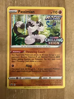 Passimian - SWSH115 - PreRelease Pokemon Promo Sword & Shield Rare Holo Card NM - Image 1