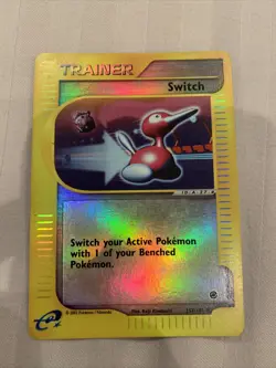 Switch Trainer Reverse Holo 157/165 Rare Ex Firered Leafgreen Pokemon Card E27 - Image 1
