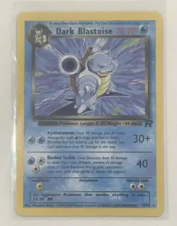 Pokemon Dark Blastoise 20/82 Team Rocket Rare Regular WOTC NM/LP Vintage - Image 1