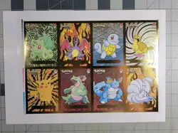 Pokemon Uncut Sheet Infinity Peru Shining Charizard Pikachu Squirtle Cards - Image 1