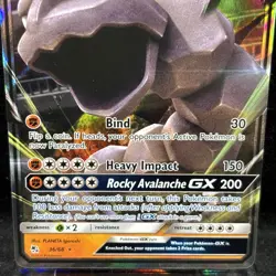 Onix GX 36/68 Pokemon Ultra Rare Holo English Sun & Moon Hidden Fates - Image 3