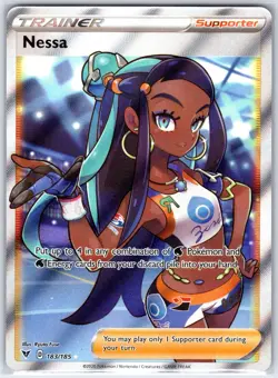 Nessa 183/185 Ultra Rare Vivid Voltage Pokemon Holo Near Mint - Image 1