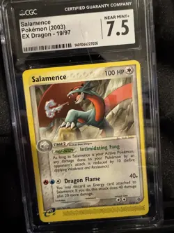 Pokemon TCG Salamence Regular 19/97 graded CGC 7.5 NM+ - Image 1