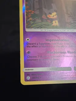 Pokemon Sun & Moon Cosmic Eclipse Mimikyu 96/236 Reverse Holo Uncommon NM - Image 5