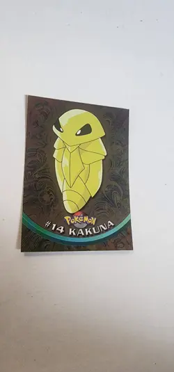 Pokemon 2000 Topps Chrome Pokemon Series 1 #14 Kakuna - Image 2