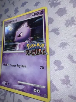 Mewtwo 9/16 Pokemon Rumble Promo Holo 2009 100 HP Super Psy Bolt 70 - Image 5
