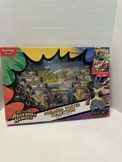 Pokemon Mega Evolution Ascended Heroes Premium Poster Collection Mega Lucario EX - Image 1
