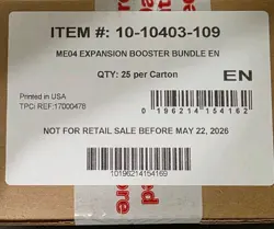 Pokemon TCG ME04 CHAOS RISING 25 BOX BOOSTER BUNDLE CASE Sealed Ships TOMORROW - Image 1