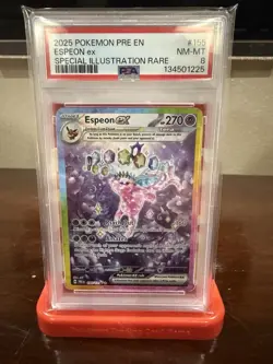 Pokemon Sv: Prismatic Evolutions Espeon ex 155/131 PSA 8 Special Illustration R… - Image 1