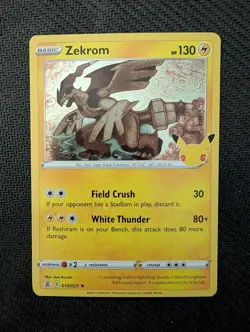 Zekrom 010/025 Rare Celebrations Pokemon Holo Near Mint - Image 1