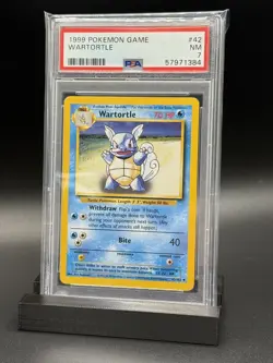 Wartortle Pokemon Game 42 NM PSA 7 - Image 1