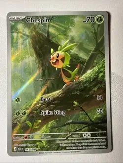 Chespin 087/086 Chaos Rising Holo Illustration Rare Pokemon English NM - Image 1