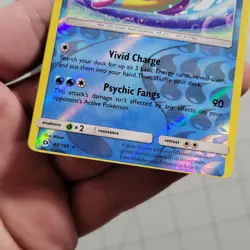 Bruxish OC Miscut Error Pokemon Card Reverse Holo Sun & Moon 48/149 - Image 2