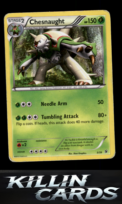 Chesnaught 5/39 Pokemon Common Kalos Starter Set Card DM - Image 1