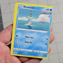 Remoraid Miscut Error Pokemon Card Battle Styles Near Mint Condition 036/163 - Image 1