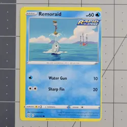 Remoraid Miscut Error Pokemon Card Battle Styles Near Mint Condition 036/163 - Image 4