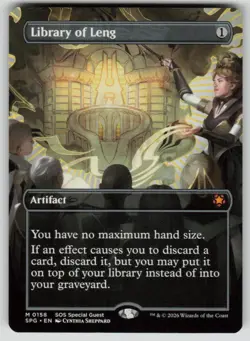 Library of Leng (Borderless) Mythic Special Guests 158 MTG Near Mint - Image 1