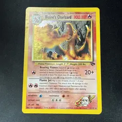 Pokemon TCG Blaine's Charizard 2/132 Gym Challenge 2000 Holo Rare - Image 1
