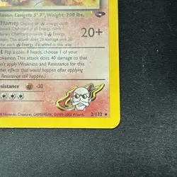 Pokemon TCG Blaine's Charizard 2/132 Gym Challenge 2000 Holo Rare - Image 5