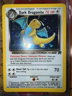 Pokemon Dark Dragonite Holo Rare Team Rockets Set 5/82 - Image 2